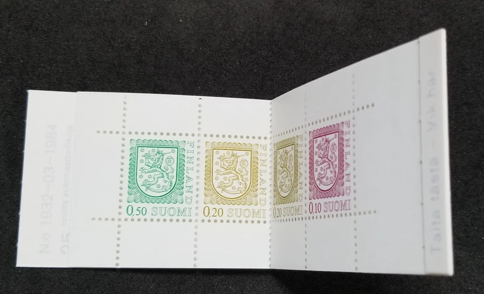 *FREE SHIP Finland Definitives Coat of Arms 1984 Lion (booklet) MNH - Image 2 of 4