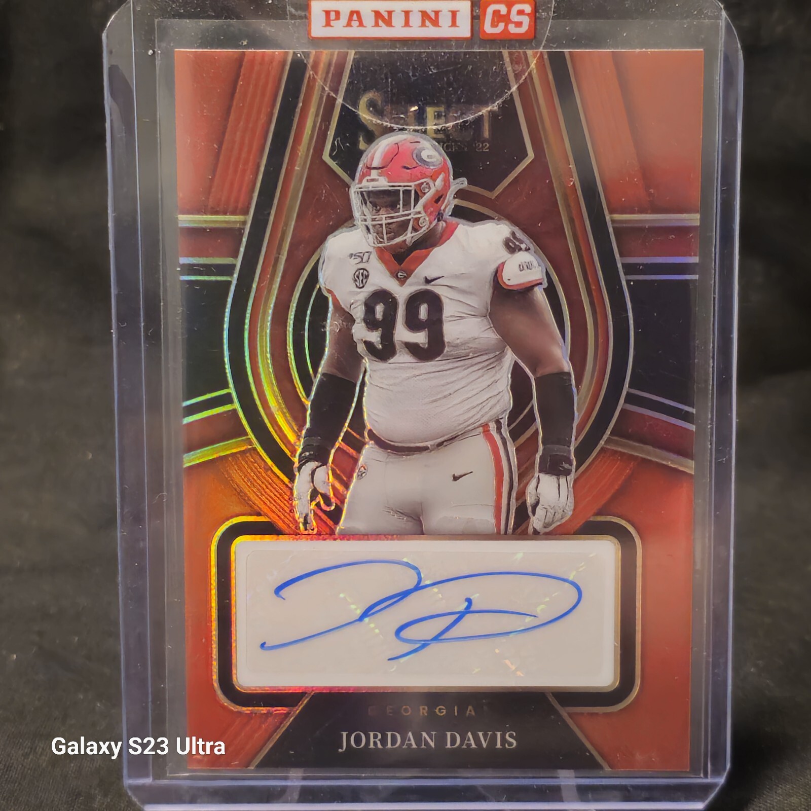 Jordan Davis Panini Select Draft Picks Rookie Signatures #RSJDA Red