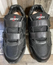 Apis Answer2 553-1 Men's Leather Therapeutic Extra Depth Shoe Slip On, Black, 9W