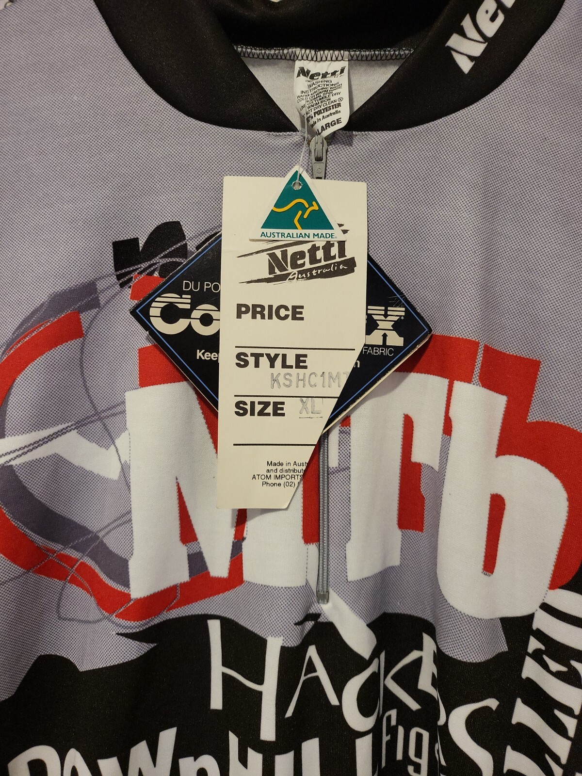 Netti XL Mega Fat Oversized Quotation Cycling tshirt Top w/ Tags