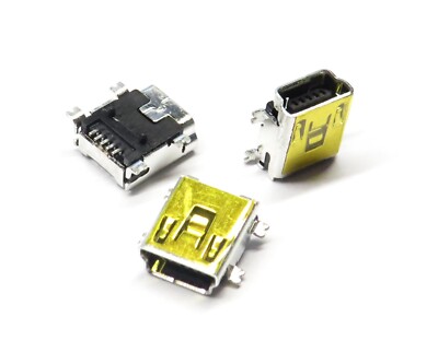 10 Stück Mini-USB2.0-Buchse Typ B, gerade, SMD, Assmann A-USB B-M5-SMD-C