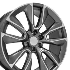 Set Of 4 Gunmetal 24 Rims 5916 Rims Fit Chevy Gmc Cadillac Set Of 4 Gunmetal 24 Rims 5916 Rims Fit Chevy Gmc Cadillac