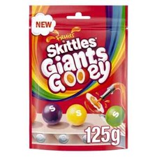 2  x Skittles Giants Gooey - 125g BRAND NEW!!