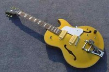 Newest Arrival ES-295 Hollowbody Guitar Goldtop Electric Guitar With Bigsby Top