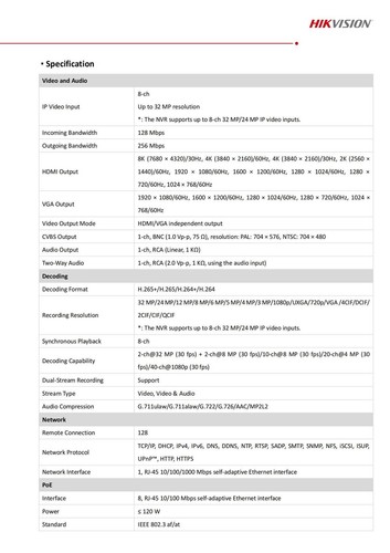 Grabadora de video en red Hikvision 8 canales POE para sistema de cámaras IP DS-7608NI-M2/8P - Imagen 4 de 7