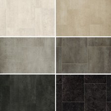 Samples - Modern Stone Tile Effect Desire Vinyl Flooring