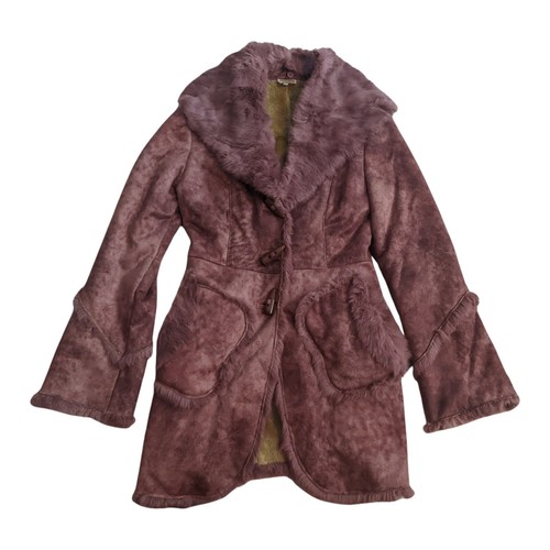 Miu Miu, Cappotto donna shearling Miu Miu taglia XS rosa soprabito vintage