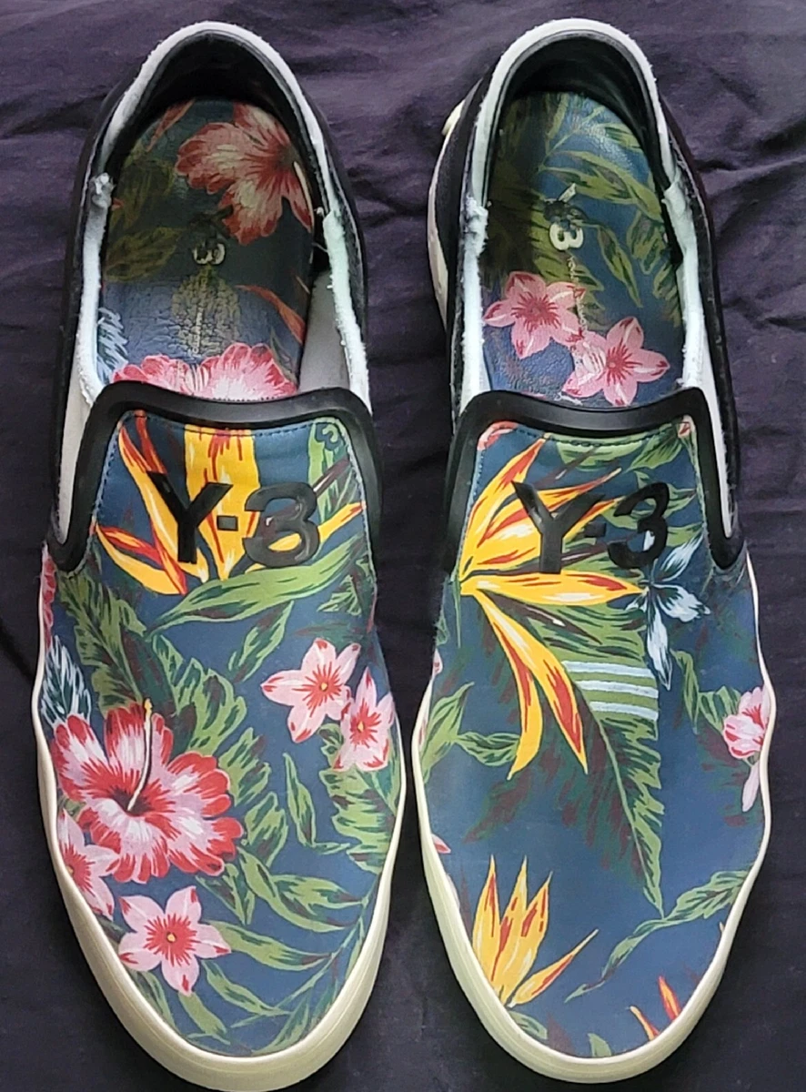 Y3 Yohji Yamamoto Shoes Size 10.5 Floral Slip On eBay