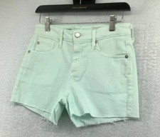 Adriano Goldschmied Women's The Hailey Blue Ex Boyfriend Cut Off Shorts Size 25