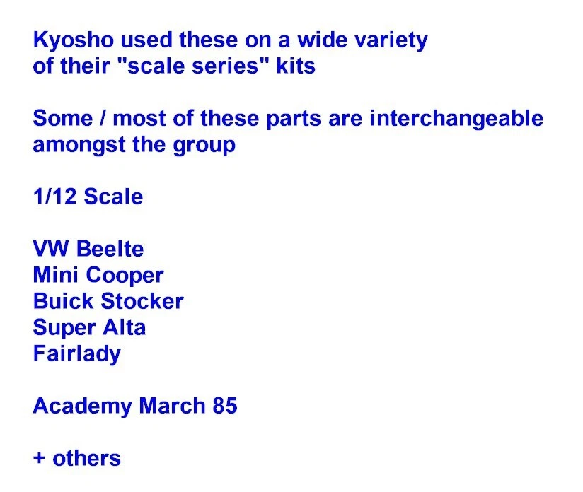 Juego de chasis Kyosho SA01 Super Alta Buick Stocker Academy 85 de marzo incompleto #1 Foto 3 de 3