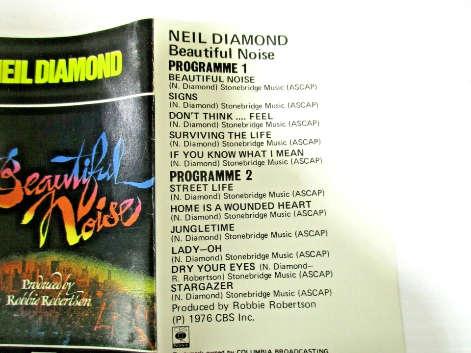 Neil Diamond Beautiful Noise Cassette Tape CBS 1976 TC-JJSL 30110. 11 Tracks - Image 4 of 4