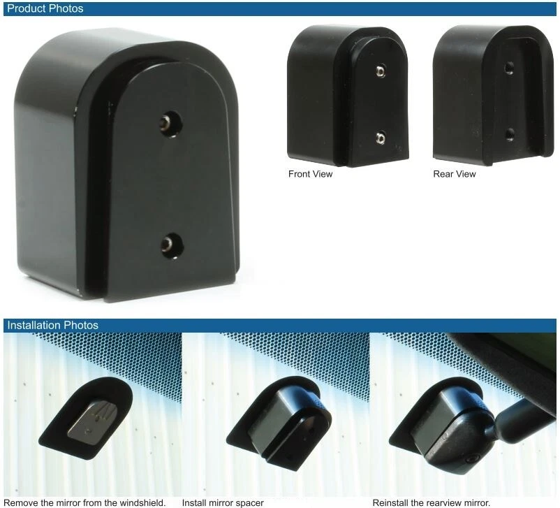 Rostra 250-8602 1" Spacer For Wedge-Mount Rearview Mirrors