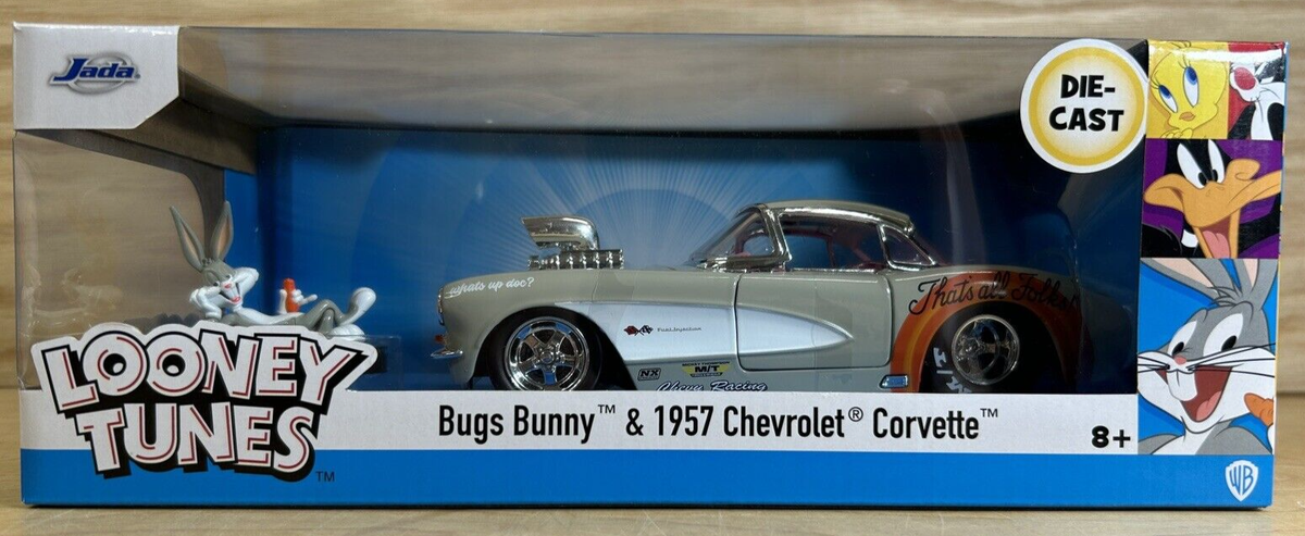 ミニカー 1:24 LOONEY TUNES 1957 CHEVY CORVETTE 32390-JADA-HWR-Looney-Tunes-