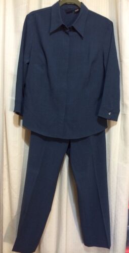 GAP Two Pieces Gray Career Suit Jacket Cropped Pants Stretch Womens' L, 8, 10 - Picture 1 of 12
