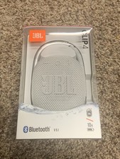 JBL Clip 4 White Portable Bluetooth Speaker B...
