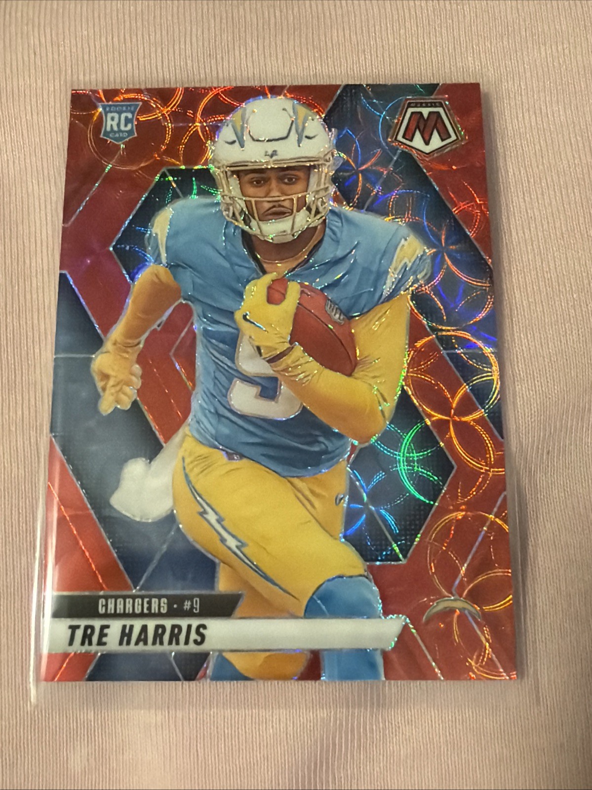 2025 Panini Mosaic - Rookies Tre Harris #326 Red Mosaic Prizm (RC)