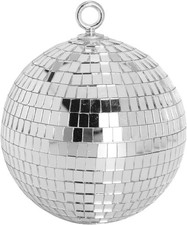 Mirror Disco Ball, 6 inch Mirror Ball Silver Disco Party Stage Lightning Ball...