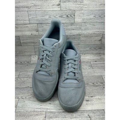Adidas Yeezy Calabasas Powerphase Grey Leather Lace Up Sneakers Mens Size 13