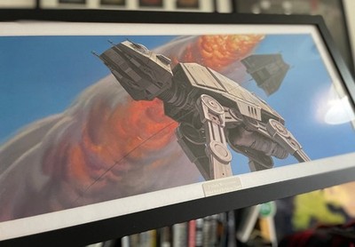 Star Wars Imperium schlägt zurück Ralph McQuarrie Druck ATAT Hoth Konzept Kunst