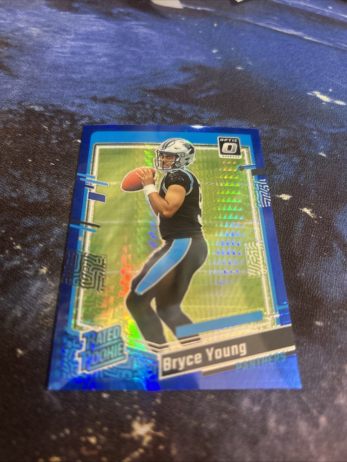 2023 Panini Donruss Optic - Rated Rookie Bryce Young #213 Blue Scope Prizm (RC)