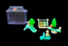 Vintage Teddy's World Wonderland Playground Tiny Playset w/Case