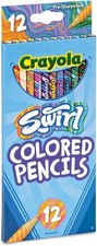 Crayola Swirl Colored Pencils for Kids, 12ct, Cute School Supplies, Ages 3 