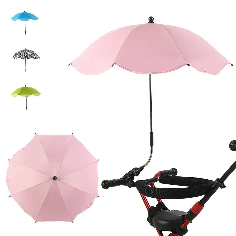 Universal Baby Stroller Umbrella – Adjustable UV Sunshade Parasol for Prams - Image 2 of 4