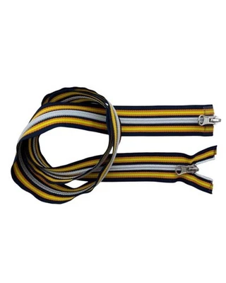 TOMASELLI MERCERIA Cerniera Multicolor Spirale 6 100 cm 2 Cursori in Metallo Acciaio Modello Comby