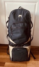 Mochila de equipo de lacrosse Venum Performance negra beige poliéster cremallera
