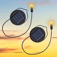 2Pack Solar Lights Replacement Parts with Rechargeable Battery AA 600mAh  