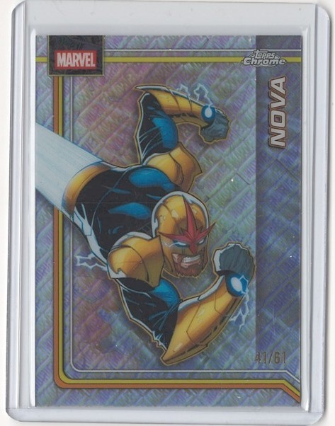 2026 Topps Chrome Marvel Comics Nova Logofractor Refractor /61 089