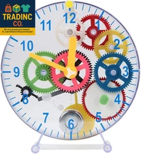 31 Pieces Do-It-Yourself Children'S First Puzzle Clock Kit, No Batteries Require