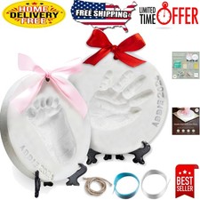 Personalized Baby Handprint  Footprint Keepsake Kit - Ideal Newborn Gift Set