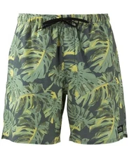 Salt Life Men's Loungin' Canopy 4 Way-Stretch Board Shorts - Ebony-2XL