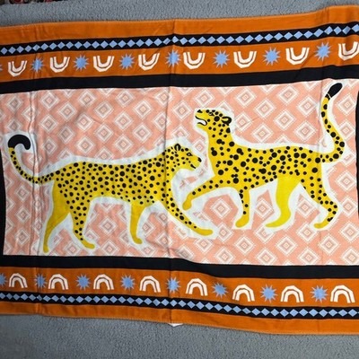 Loft by Loftex ''Wild Cats'' Leopard Print Gauze Beach Towel/Throw 36x72'' T696