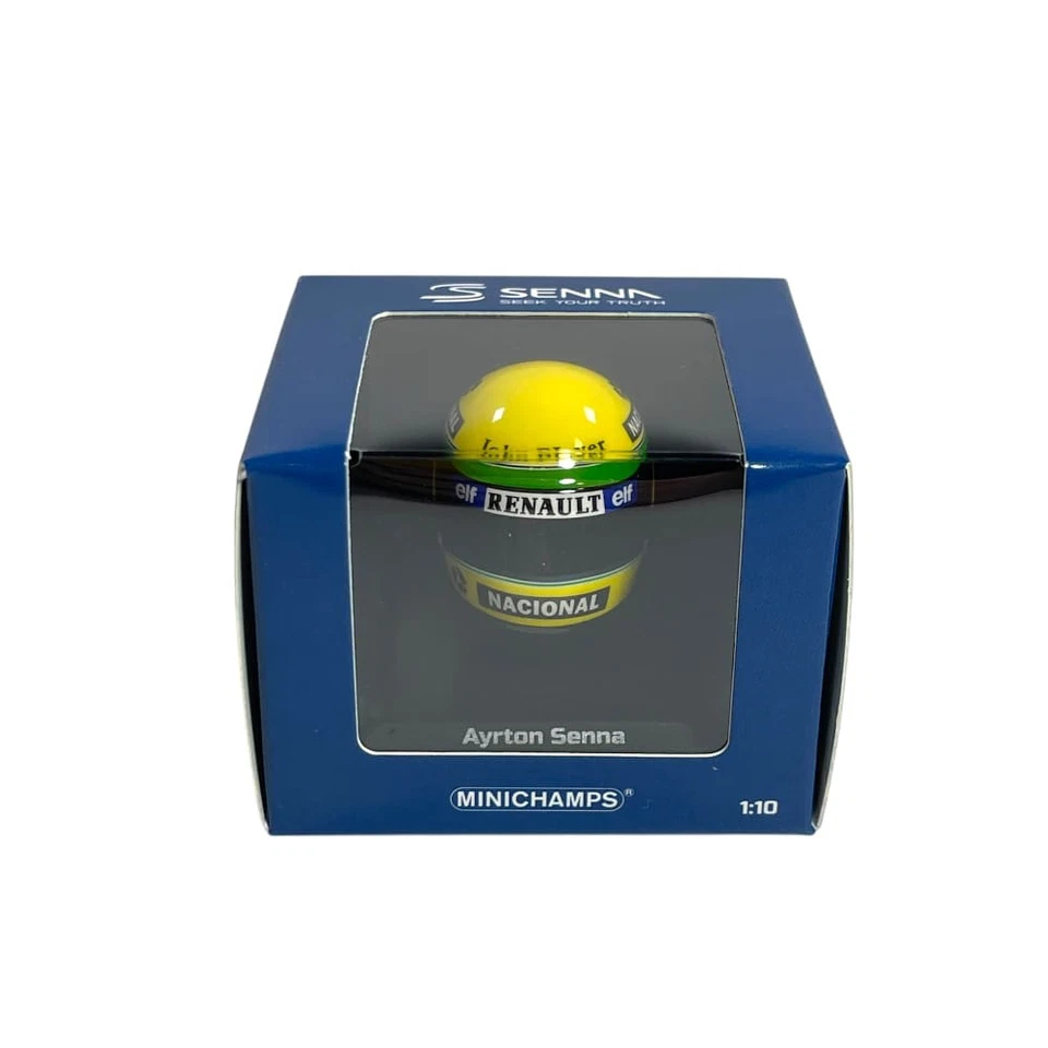 Mini Helmet Minichamps 1/10 Ayrton Senna 1985 - Immagine 4 di 4