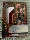 JAYLON TYSON 2024-25 MOSAIC RPA ROOKIE PATCH BRONZE PRIZM RC AUTO /75