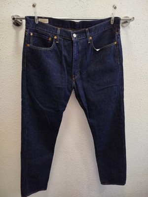 Neu Ohne Etikett,Levis 502 Taper Jeans Herren, Dunkelblau, Baumwolle , 36/34