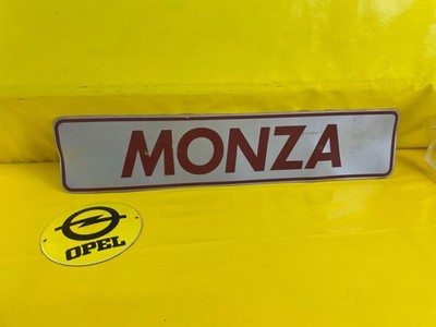 Nummernschild Opel Monza Verkaufsschild Modell Tafel Ausstellung gebraucht