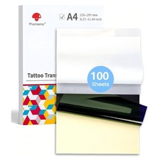 Phomemo Tattoo Transfer Paper - 100 Sheets A4 Size, Thermal Stencil Paper