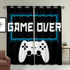 Gamepad Curtain for Bedroom Console Game Gamer Curtains for Boys Video Game G...