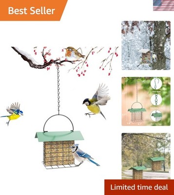 Decorative Metal Bird Feeder with Adjustable Chain - Ultimate Bird Haven