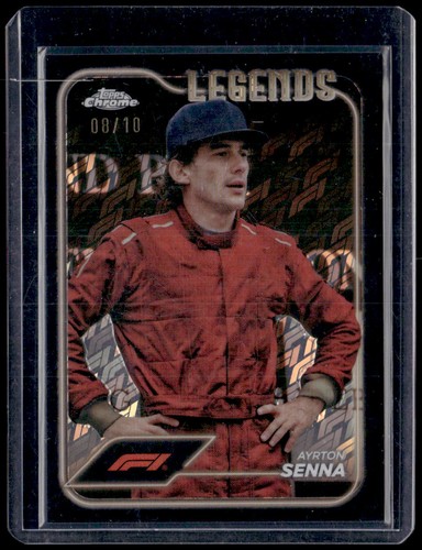 Ayrton Senna [Black Logofractor] #188 2024 Topps Chrome Formula 1 card
