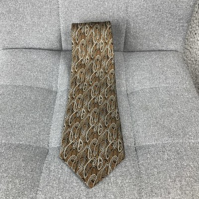 Format Silk Tie Mens Paisley Abstract Made In Japan Necktie