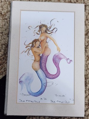 Robert Klein Mermaid ''Sea Maiden'' #30 Dawn and Elaine Signed