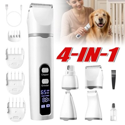 4-in-1 Hundeschermaschine Profi Haarschneider Set Leise Schermaschine für Katzen
