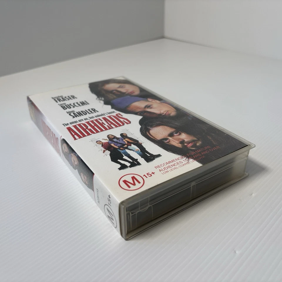 Airheads (1994) VHS Tape, Comedy Adam Sandler, Brendan Fraser, Steve Buscemi - image 3 of 4