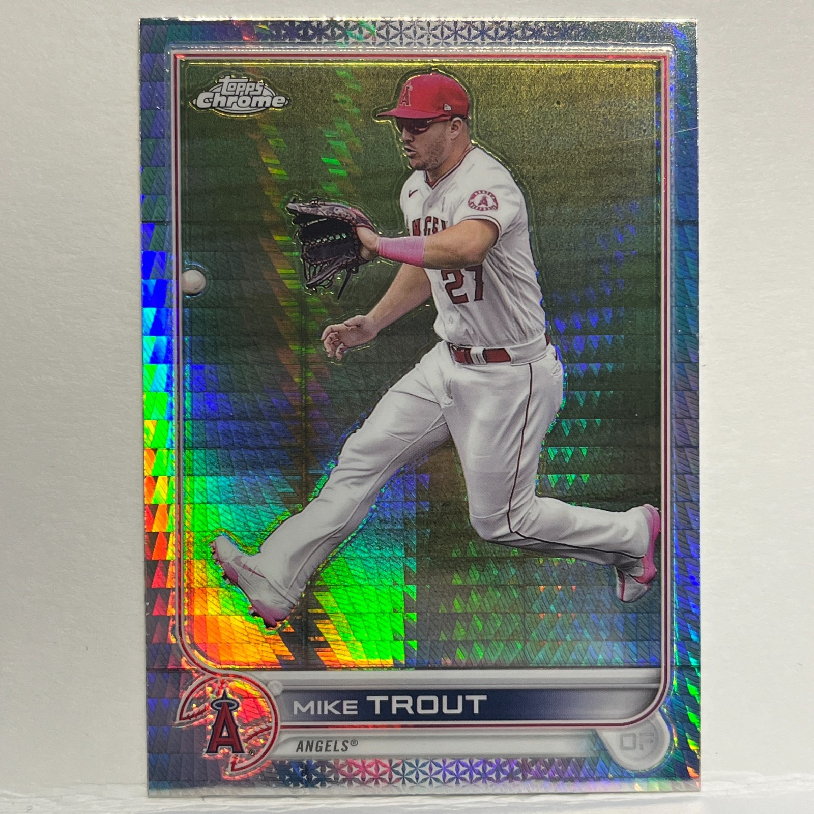 2022 Topps Chrome Mike Trout Prism Refractor #200 Angels