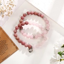 8mm Natural Stone Healing Yoga Stretch Bracelet for Women Men Teens Jewelry