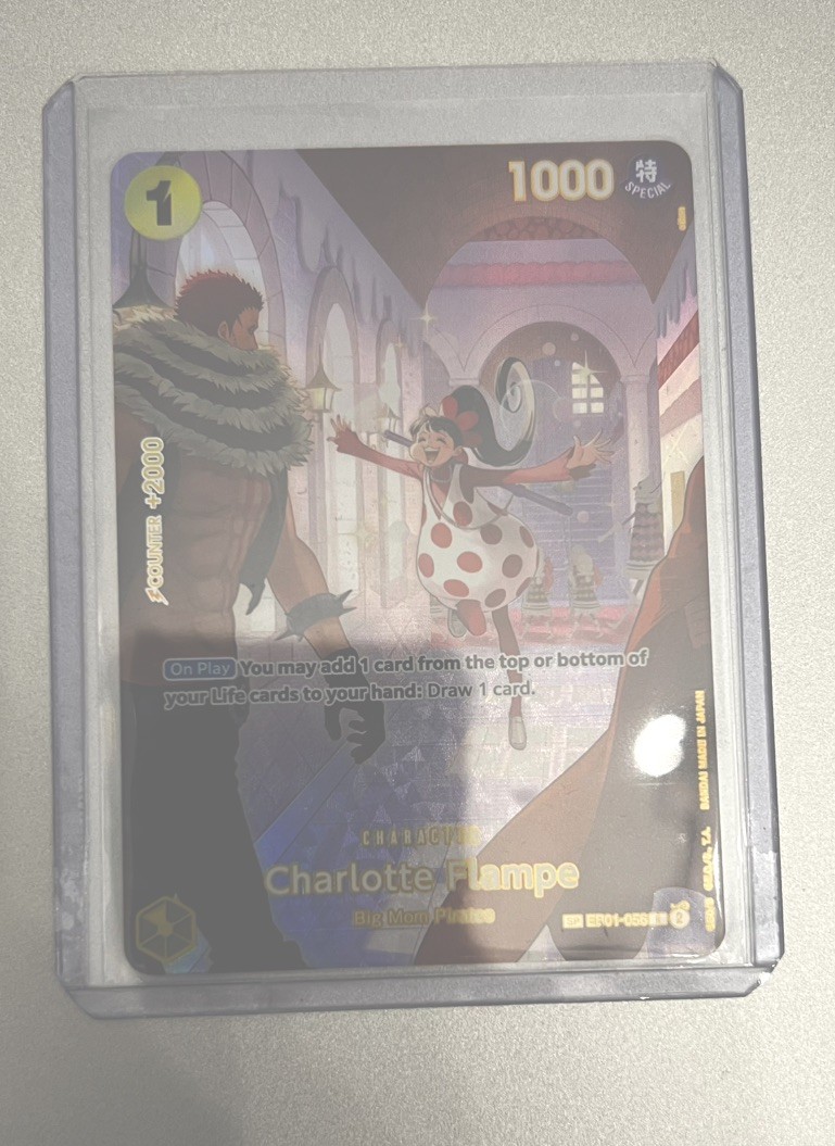 One Piece TCG - Charlotte Flampe (SP) EB01-056 Royal Blood Foil NM OPTCG